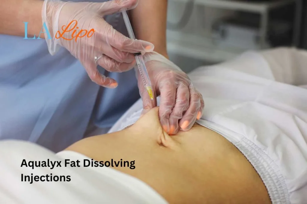 woman having fat dissolving injections Dormer's Wells in the stomach